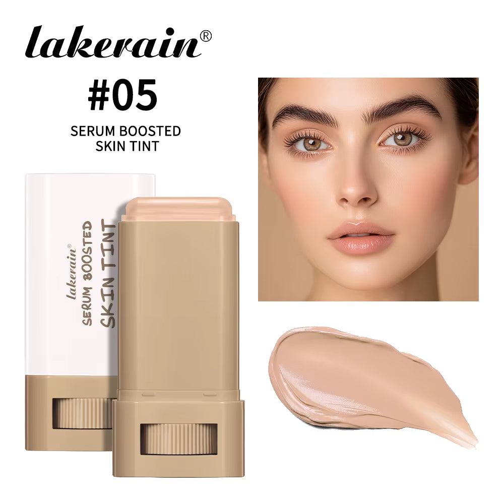 Eraser Foundation Stick Silky Texture Moisturizing Smooth Boosted Skin Tint Foundation Stick Travel-Friendly Concealer Stick