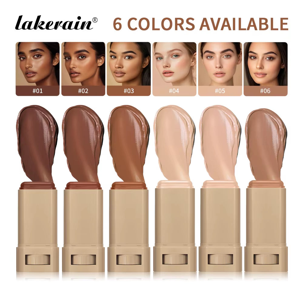 Eraser Foundation Stick Silky Texture Moisturizing Smooth Boosted Skin Tint Foundation Stick Travel-Friendly Concealer Stick